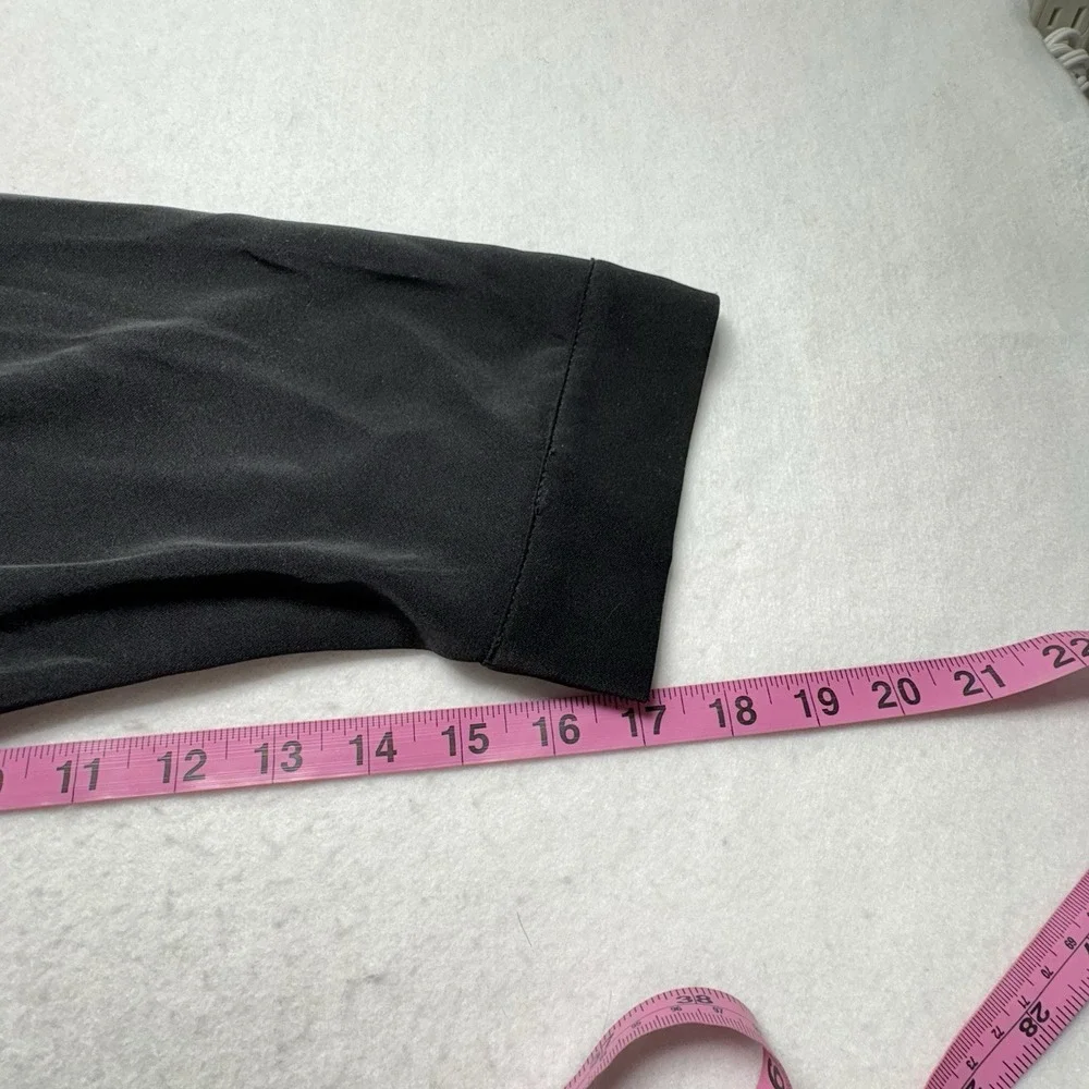 CATHERINES Women Waterfall Open Front Top Coat Sz 2X Black Casual Feminine 30-10